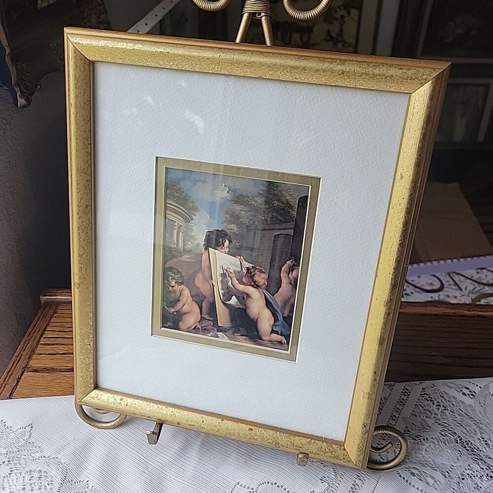 Matted Framed Art Print Angels/Cherubs Artist Angelica Kauffmann Allegory of ...